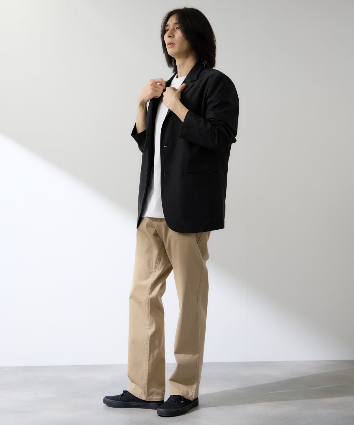 Real Standard マイカラーズ スラッシュポケット チノパンツ メンズ