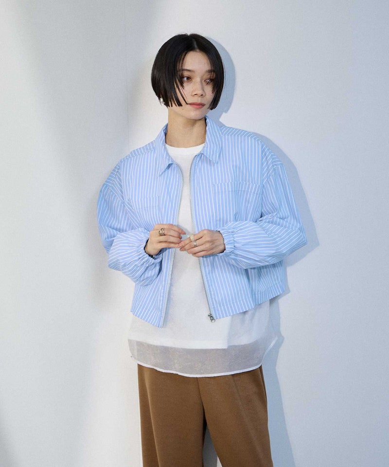 [期間限定価格]milli de l'air  ストライプスイングトップシャツ レディース商品画像-1