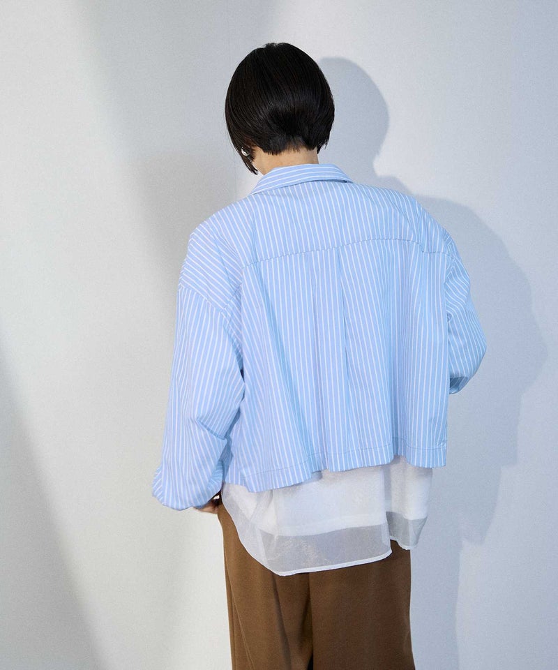 [期間限定価格]milli de l'air  ストライプスイングトップシャツ レディース商品画像-5