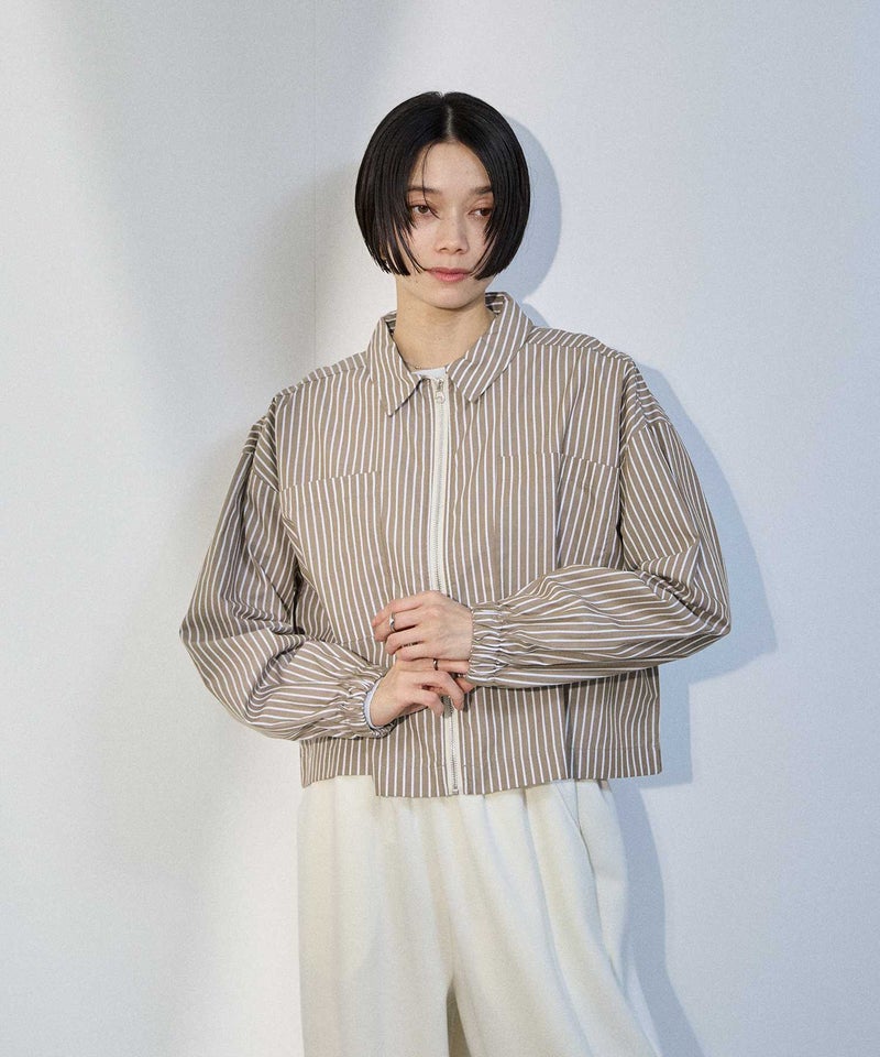 [期間限定価格]milli de l'air  ストライプスイングトップシャツ レディース商品画像-9