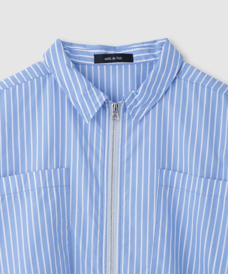 [期間限定価格]milli de l'air  ストライプスイングトップシャツ レディース商品画像-15