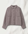 milli de l'air ギンガムチェッククロップドシャツ レディース商品サムネイル-2