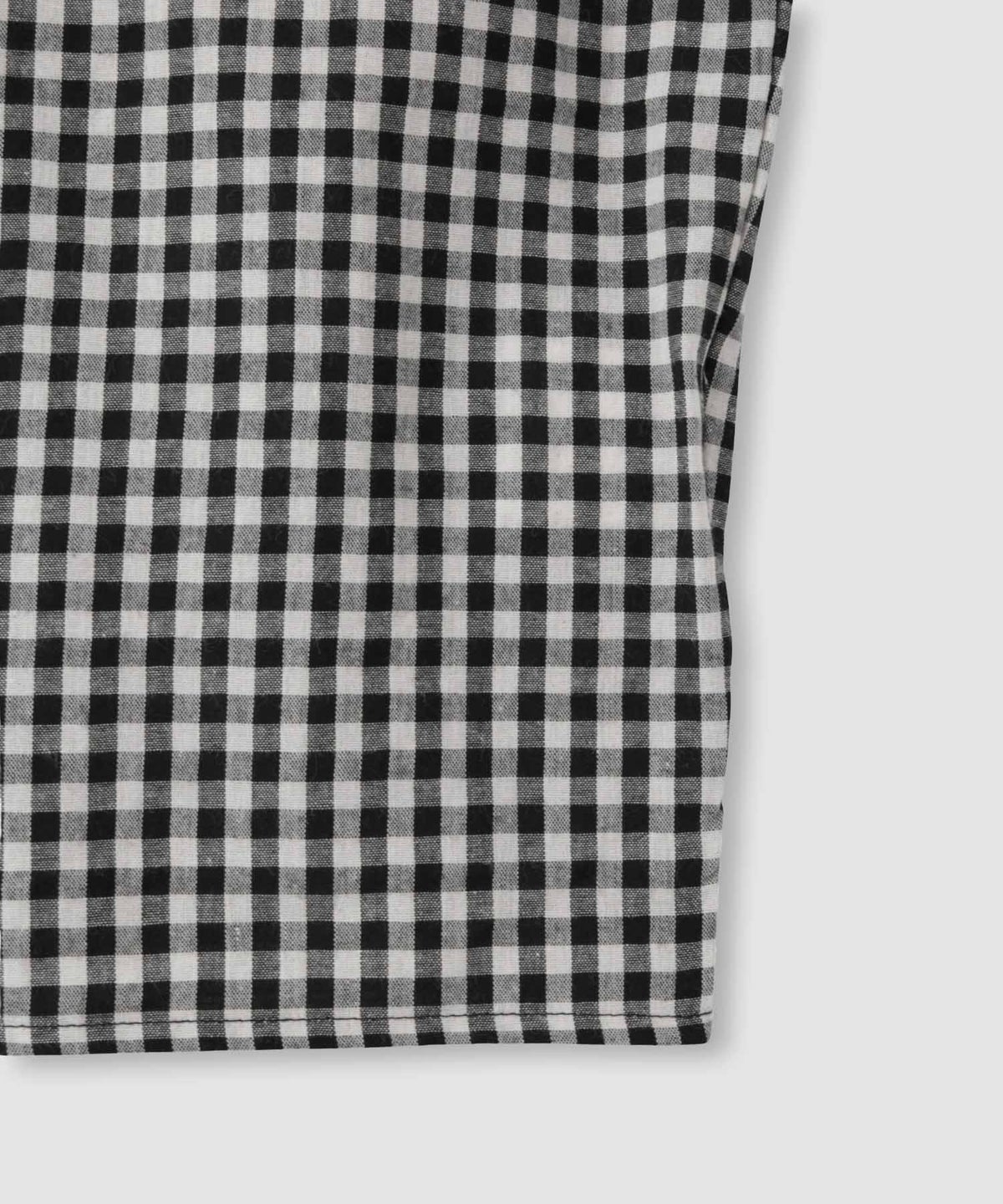 milli de l'air ギンガムチェッククロップドシャツ レディース