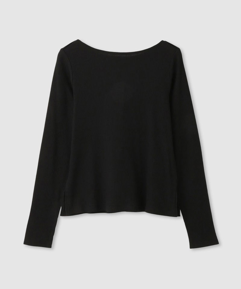 milli de l'air  テレコレイヤーボートネックプルオーバー レディース メール便 対応商品商品画像-1