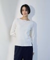 milli de l'air テレコレイヤーボートネックプルオーバー レディース ネコポス 対応商品商品サムネイル-2