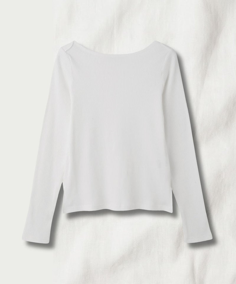 milli de l'air テレコレイヤーボートネックプルオーバー レディース メール便 対応商品商品画像-2