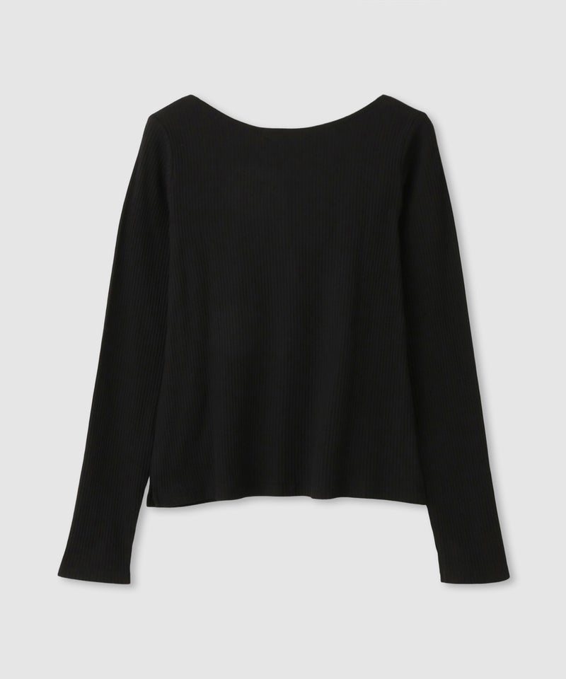 milli de l'air  テレコレイヤーボートネックプルオーバー レディース メール便 対応商品商品画像-4