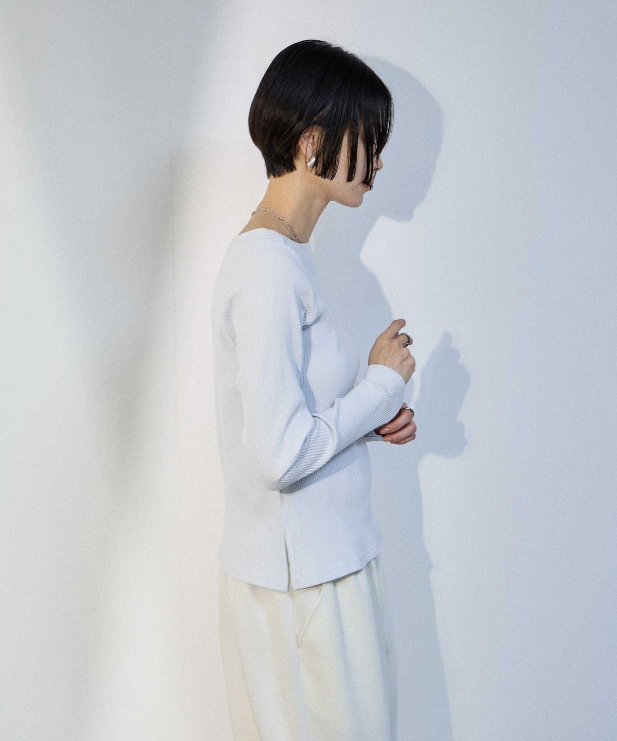 milli de l'air テレコレイヤーボートネックプルオーバー レディース メール便 対応商品