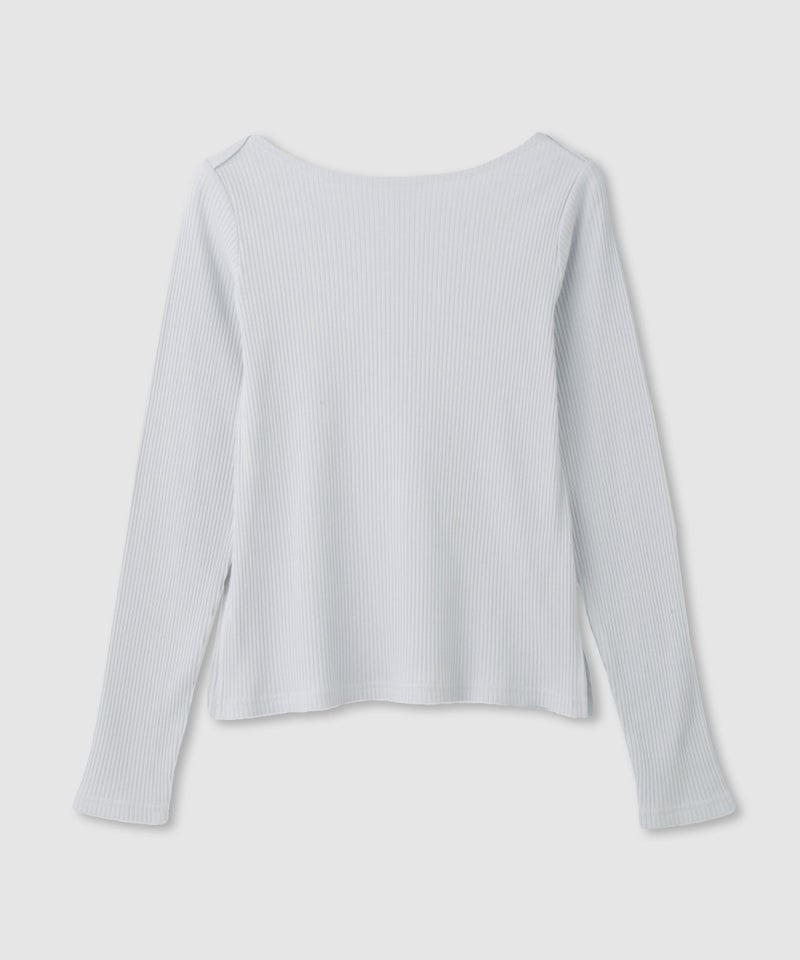 [期間限定価格]milli de l'air  テレコレイヤーボートネックプルオーバー レディース ネコポス 対応商品商品画像-19