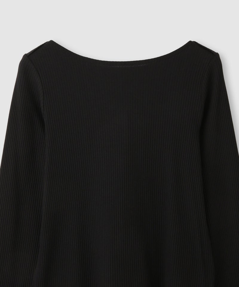 [期間限定価格]milli de l'air  テレコレイヤーボートネックプルオーバー レディース ネコポス 対応商品商品画像-21