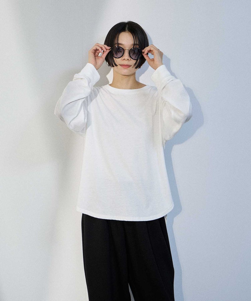 [期間限定価格]milli de l'air  カーブスリットカットソー レディース ネコポス 対応商品商品画像-4