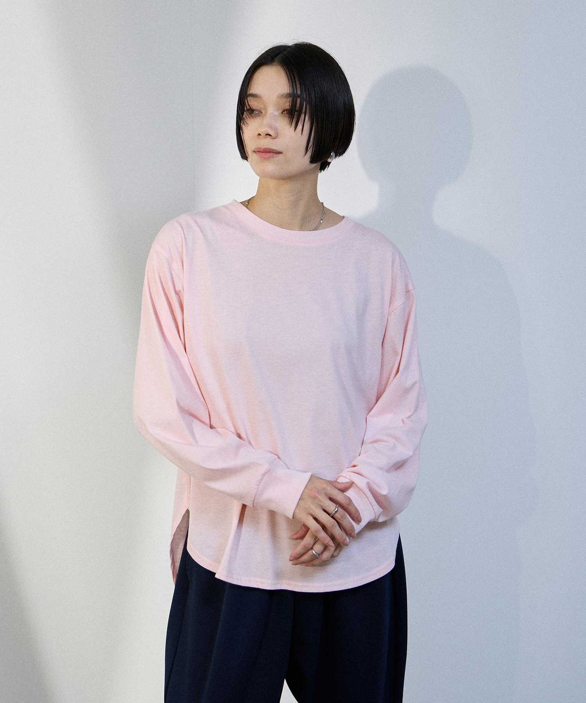 milli de l'air カーブスリットカットソー レディース メール便 対応商品