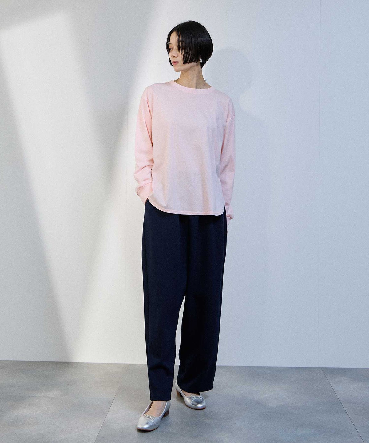 milli de l'air カーブスリットカットソー レディース メール便 対応商品