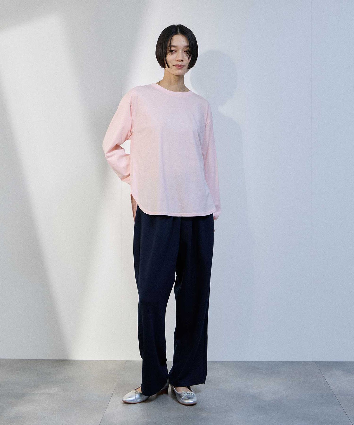 milli de l'air カーブスリットカットソー レディース メール便 対応商品