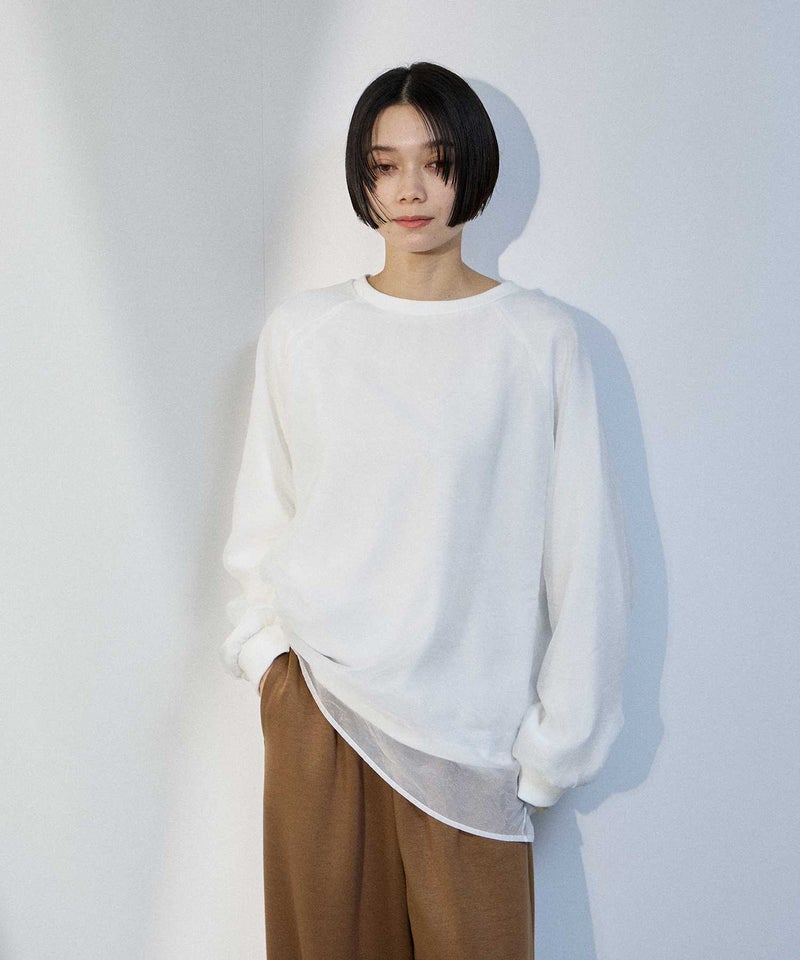 [期間限定価格]milli de l'air  シアーレイヤードプルオーバー レディース ネコポス 対応商品商品画像-2