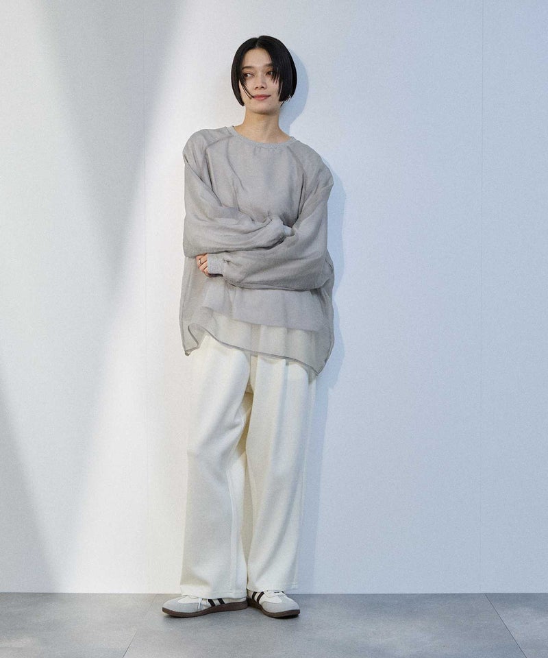 [期間限定価格]milli de l'air  シアーレイヤードプルオーバー レディース ネコポス 対応商品商品画像-13