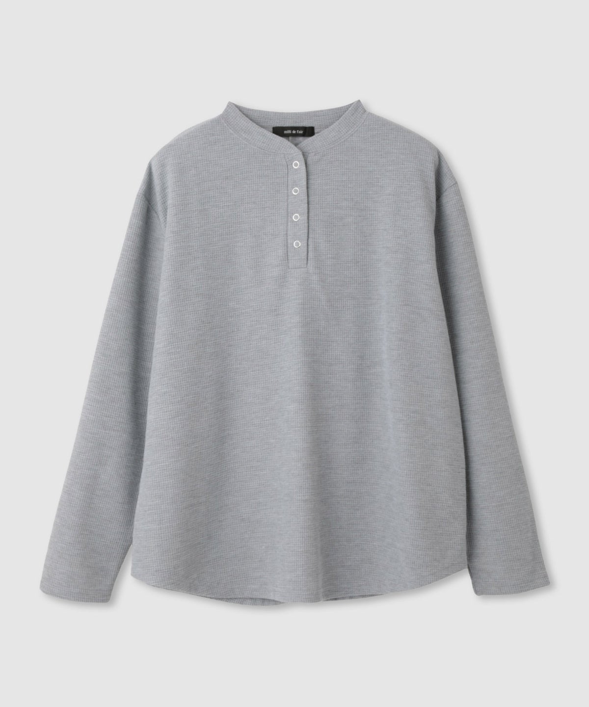 milli de l'air ワッフルヘンリーネックプルオーバー レディース メール便 対応商品