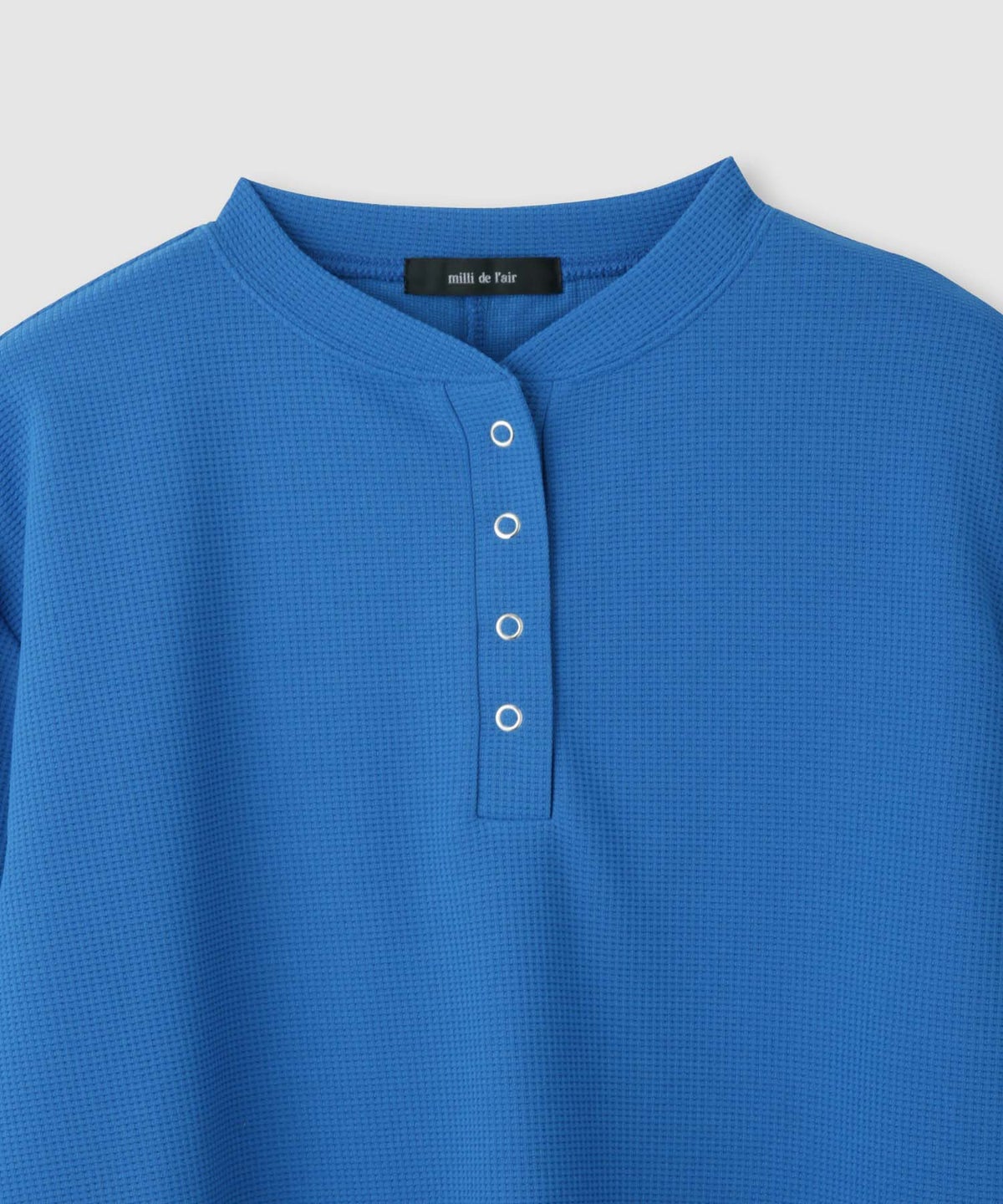 milli de l'air ワッフルヘンリーネックプルオーバー レディース メール便 対応商品