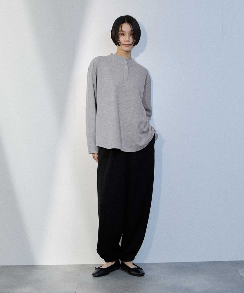 [期間限定価格]milli de l'air  ワッフルヘンリーネックプルオーバー レディース ネコポス 対応商品商品画像-15