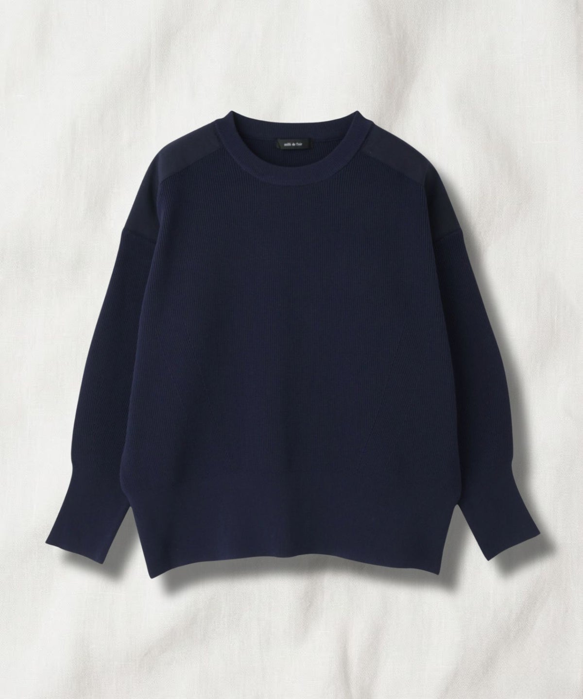 milli de l'air ショルダーアクセントニットプルオーバー レディース