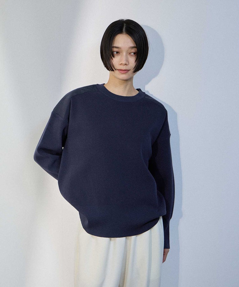 [期間限定価格]milli de l'air  ショルダーアクセントニットプルオーバー レディース商品画像-2