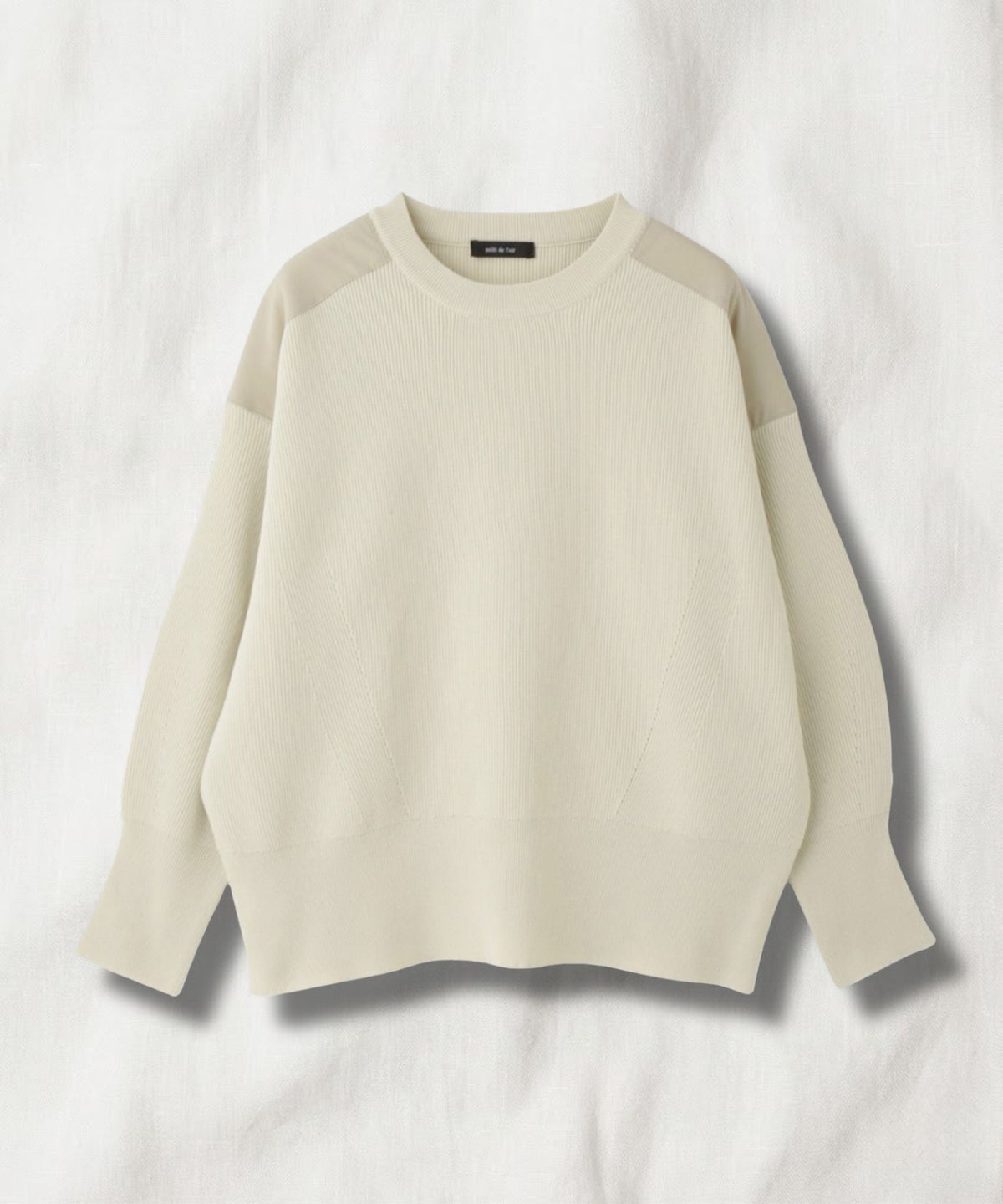 milli de l'air ショルダーアクセントニットプルオーバー レディース