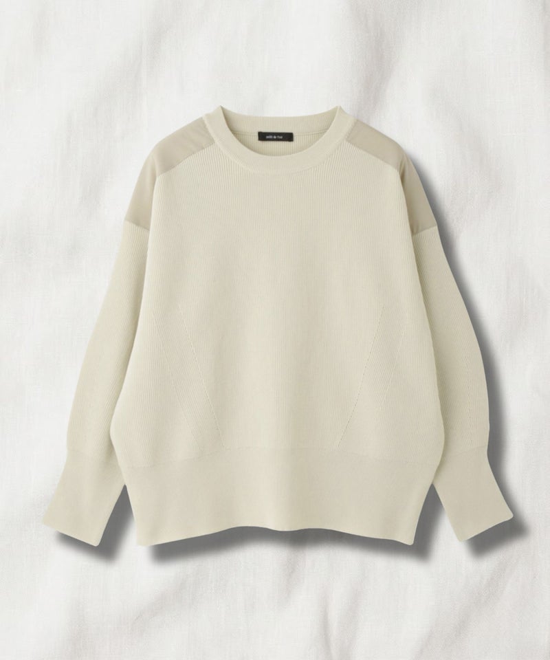 milli de l'air  ショルダーアクセントニットプルオーバー レディース商品画像-3