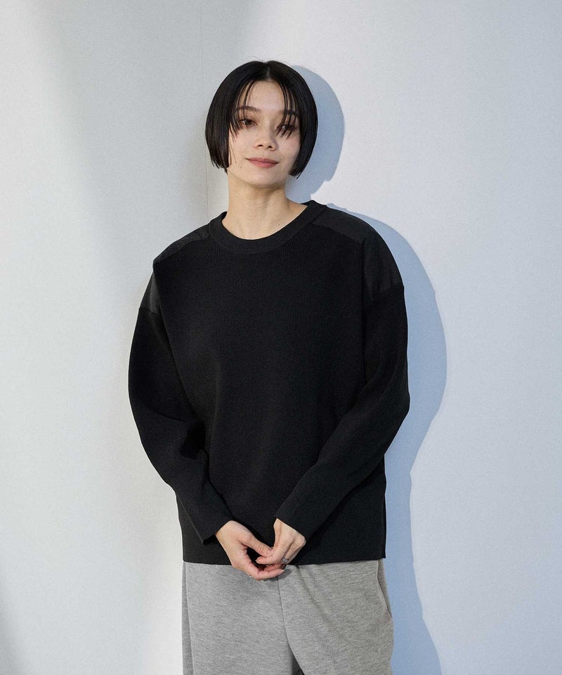 milli de l'air ショルダーアクセントニットプルオーバー レディース商品画像-4