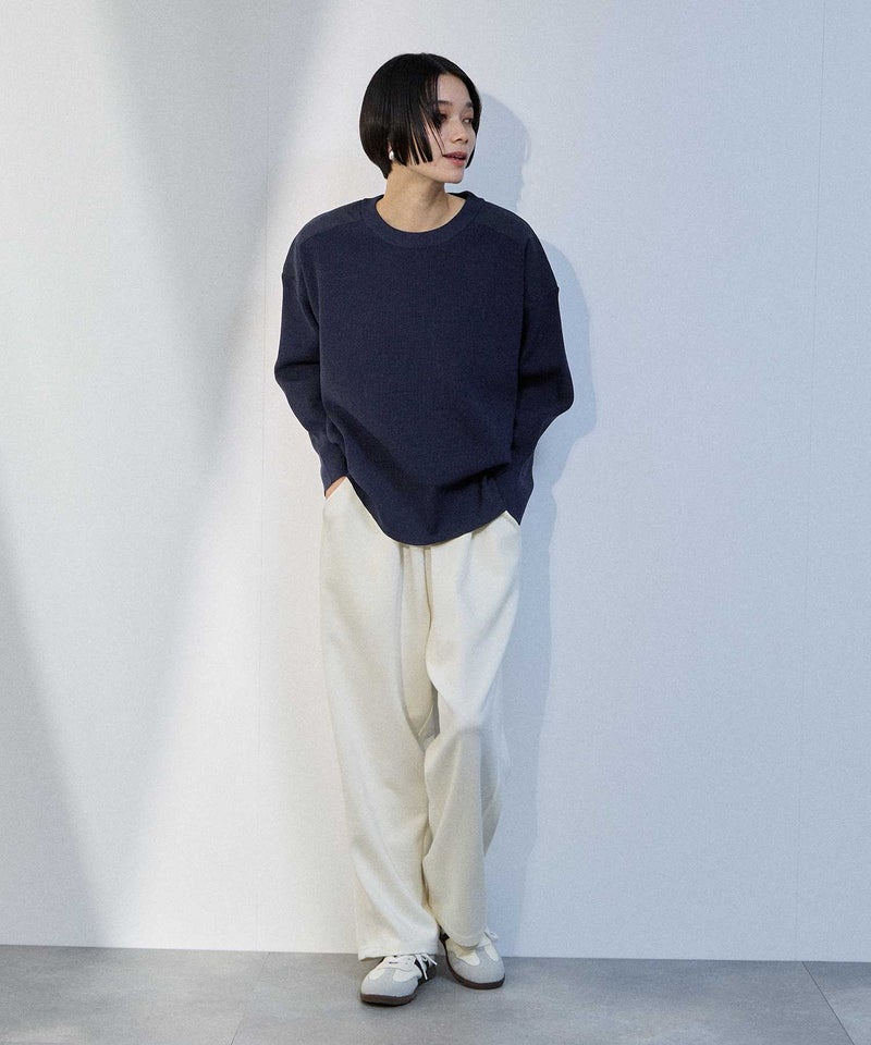 [期間限定価格]milli de l'air  ショルダーアクセントニットプルオーバー レディース商品画像-9