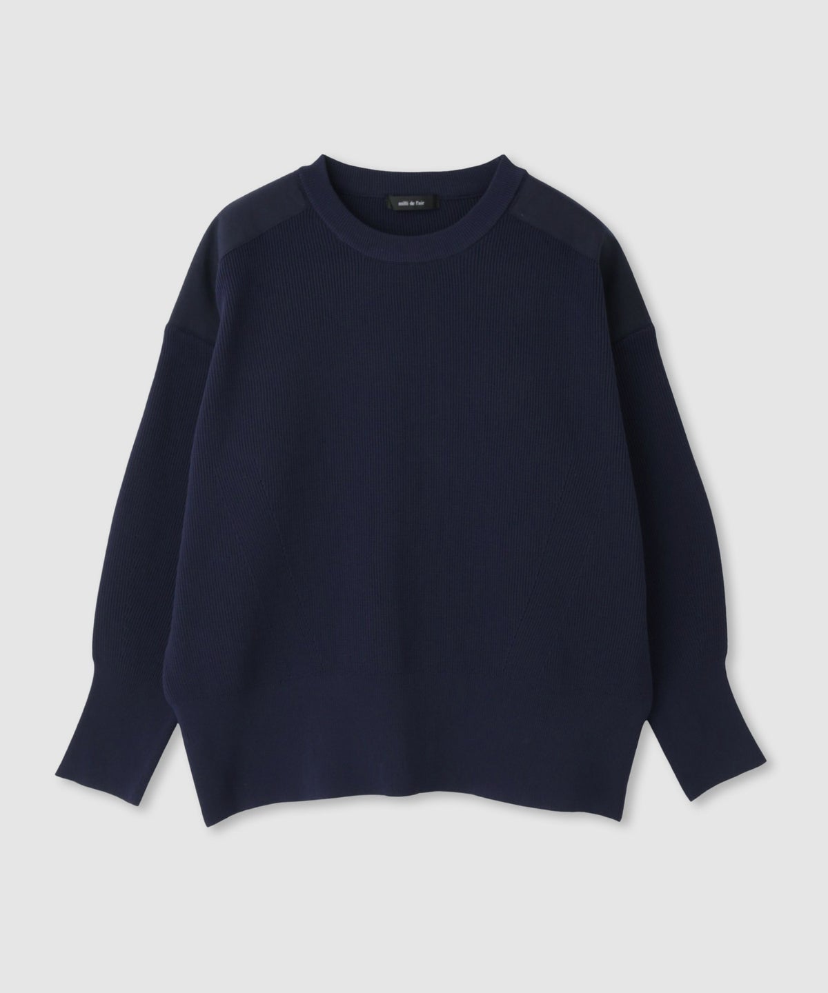 milli de l'air ショルダーアクセントニットプルオーバー レディース