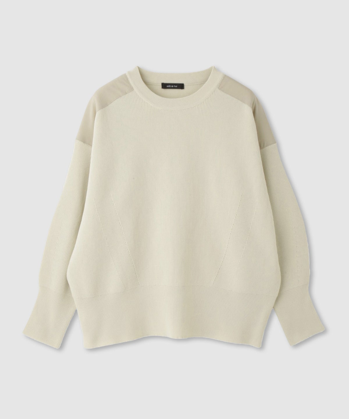 milli de l'air ショルダーアクセントニットプルオーバー レディース