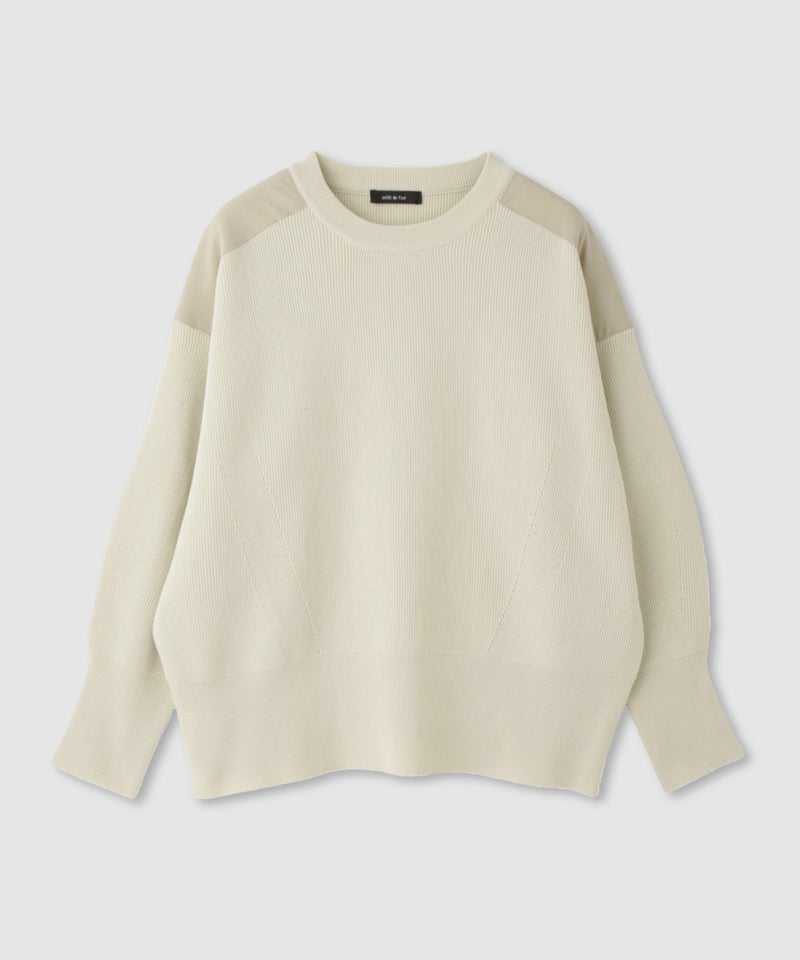 [期間限定価格]milli de l'air  ショルダーアクセントニットプルオーバー レディース商品画像-18