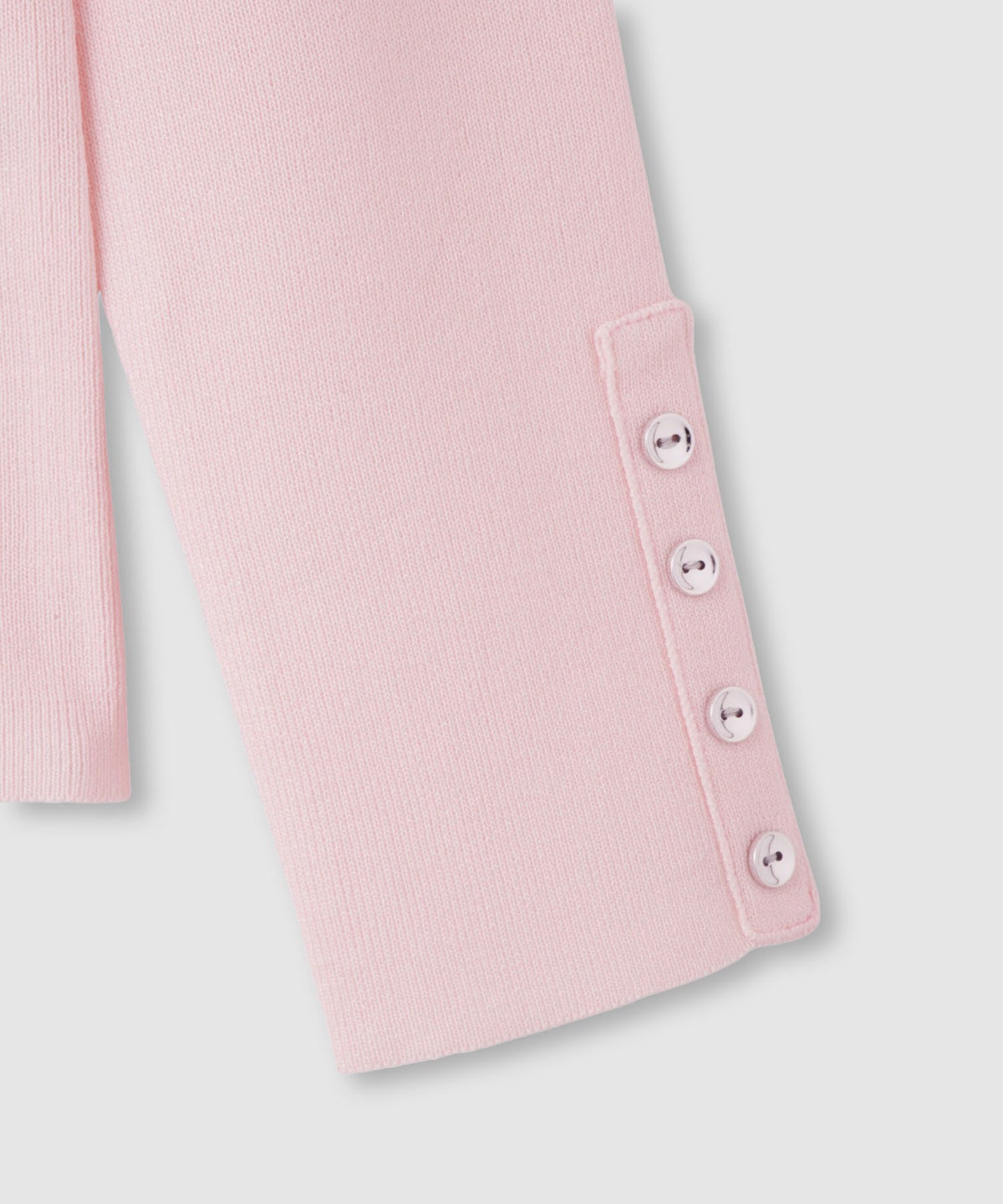 milli de l'air 袖口ボタンリブニットプルオーバー レディース