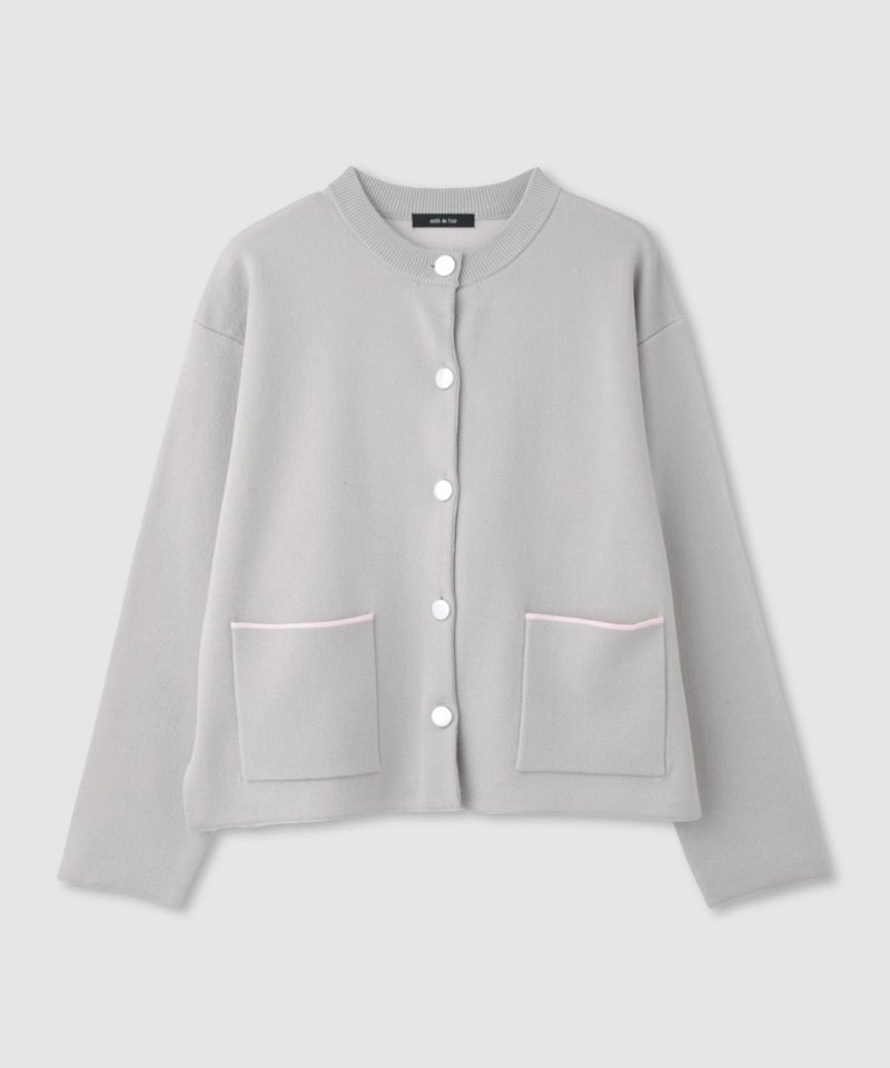 milli de l'air  カラーアクセントニットジャケット レディース商品画像-2