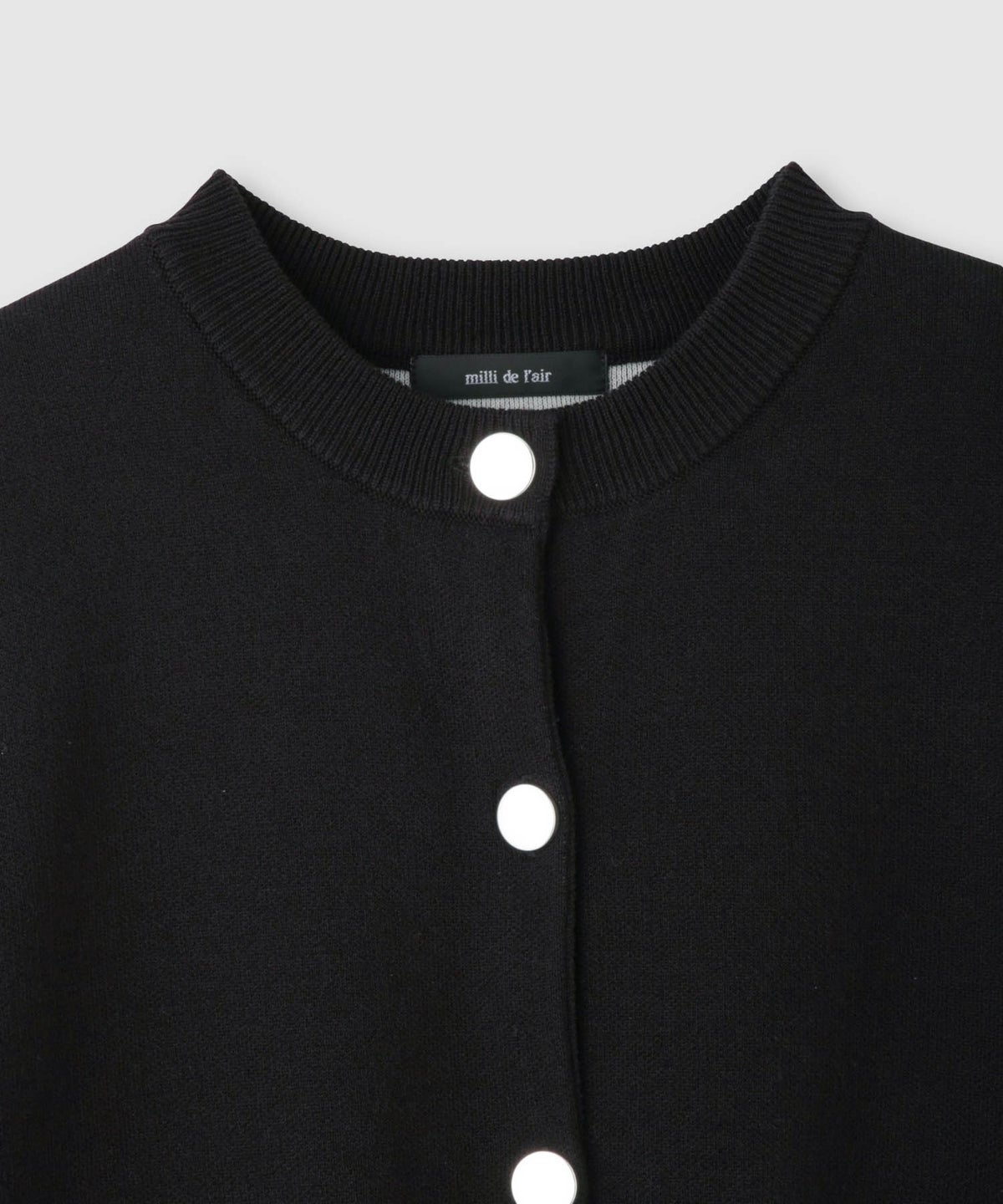 milli de l'air カラーアクセントニットジャケット レディース