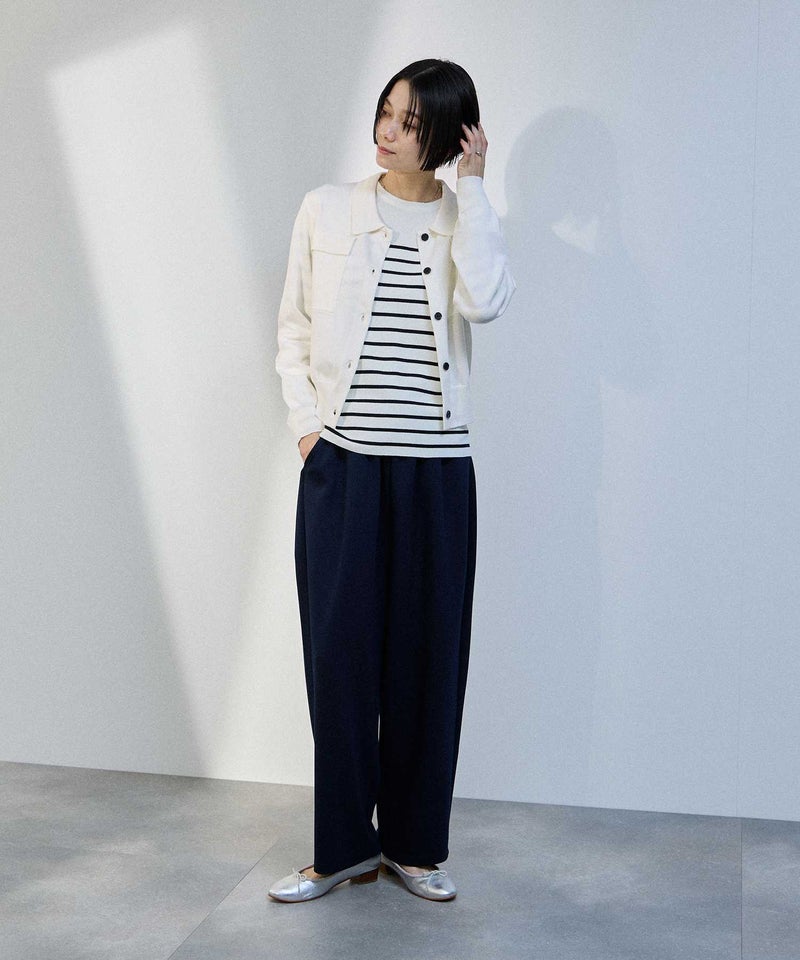 milli de l'air ポケット付きポロカーディガン レディース商品画像-9