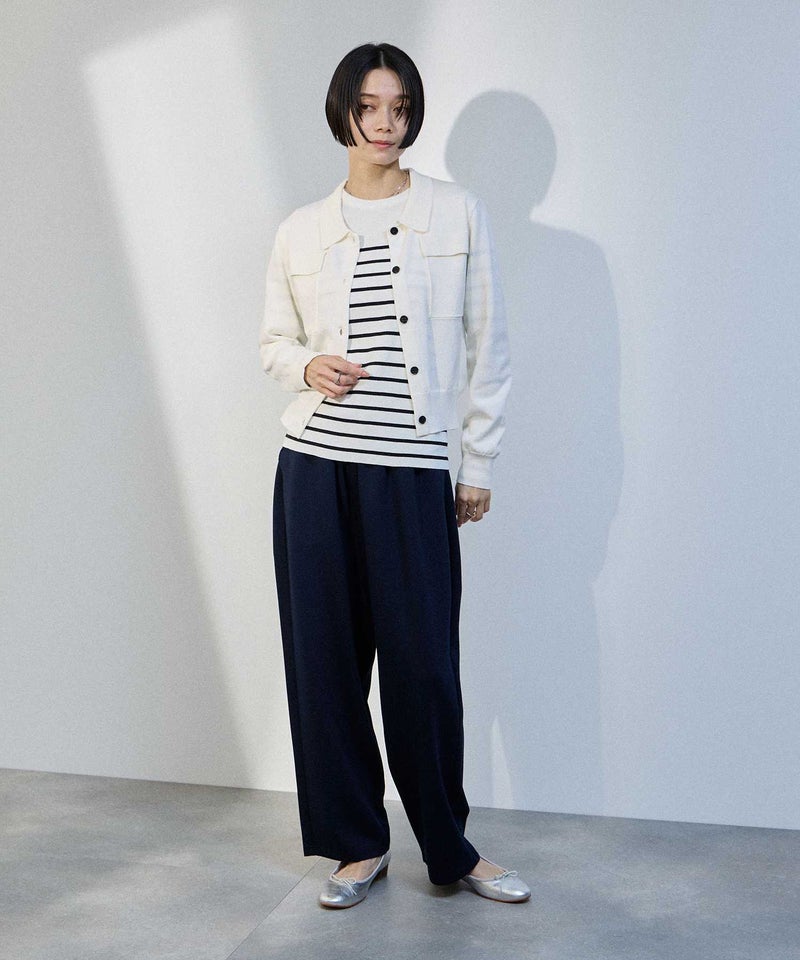 [期間限定価格]milli de l'air  ポケット付きポロカーディガン レディース商品画像-10