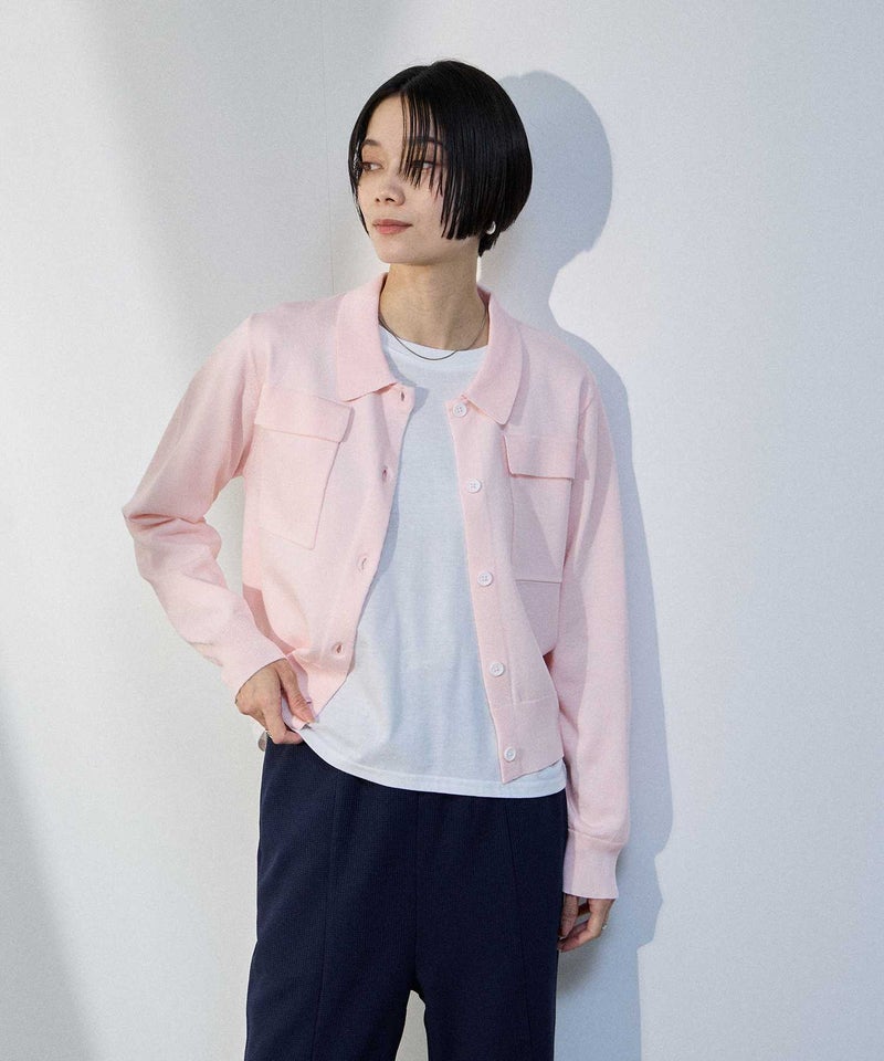 [期間限定価格]milli de l'air  ポケット付きポロカーディガン レディース商品画像-14