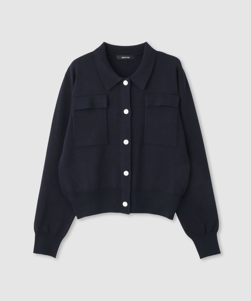 [期間限定価格]milli de l'air  ポケット付きポロカーディガン レディース商品画像-21