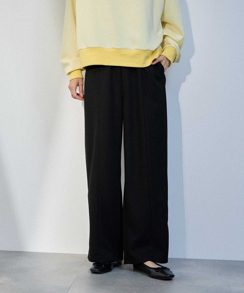 [期間限定価格]milli de l'air  ワッフルイージーワイドパンツ レディース商品画像-1