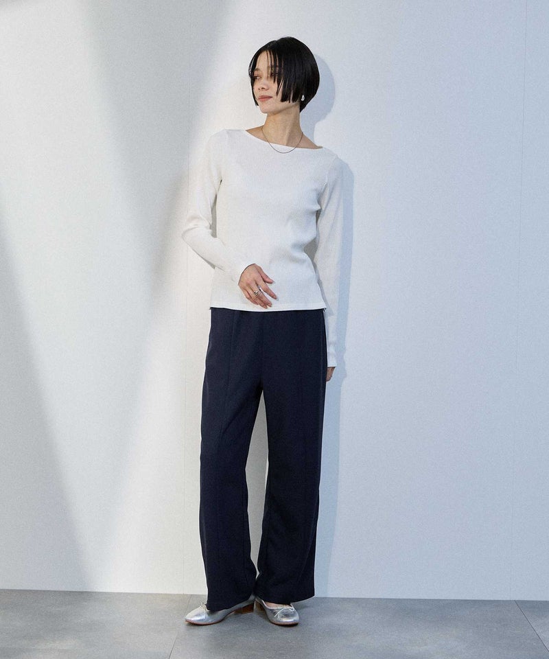 [期間限定価格]milli de l'air  ワッフルイージーワイドパンツ レディース商品画像-8