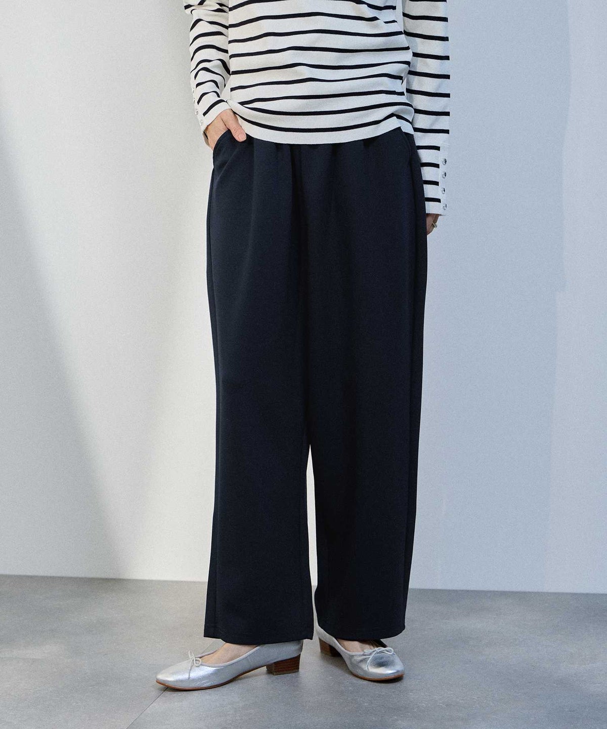 milli de l'air AIRier ライトワイドパンツ レディース