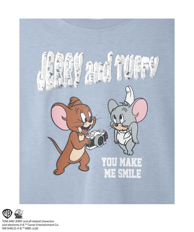 Tom and Jerry 長袖Tシャツ リバーシブルスパンコール キッズ メール便 対応商品商品画像-7