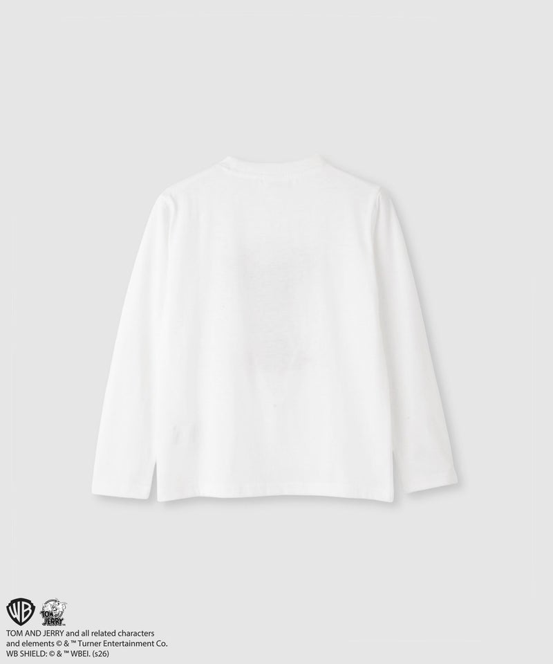 Tom and Jerry 長袖Tシャツ アップリケ刺繍 キッズ メール便 対応商品商品画像-2