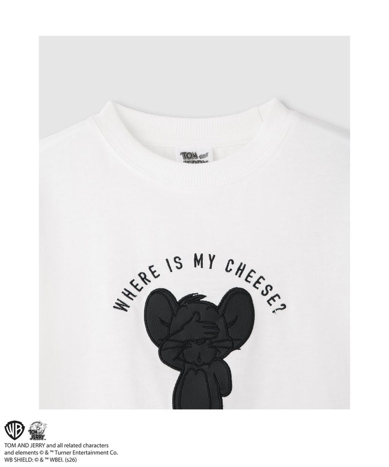Tom and Jerry 長袖Tシャツ アップリケ刺繍 キッズ メール便 対応商品商品画像-3