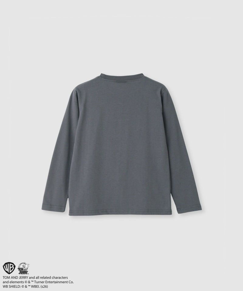 Tom and Jerry 長袖Tシャツ サガラ刺繍 キッズ メール便 対応商品商品画像-2