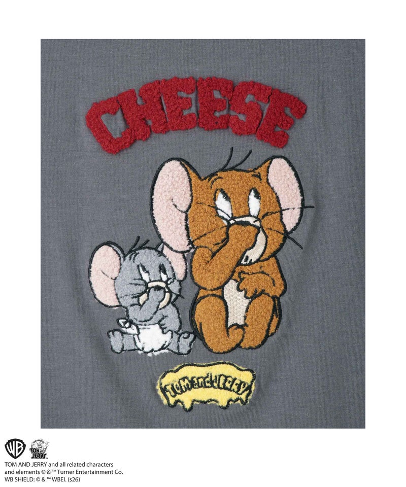 Tom and Jerry 長袖Tシャツ サガラ刺繍 キッズ メール便 対応商品商品画像-4