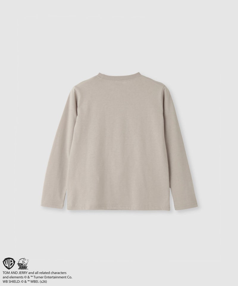 Tom and Jerry 長袖Tシャツ サガラ刺繍 キッズ メール便 対応商品商品画像-2