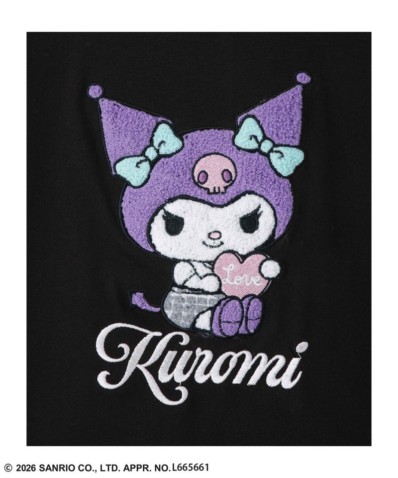 サンリオキャラクターズ クロミ 長袖Tシャツ モチーフ刺繍 キッズ メール便 対応商品商品画像-4