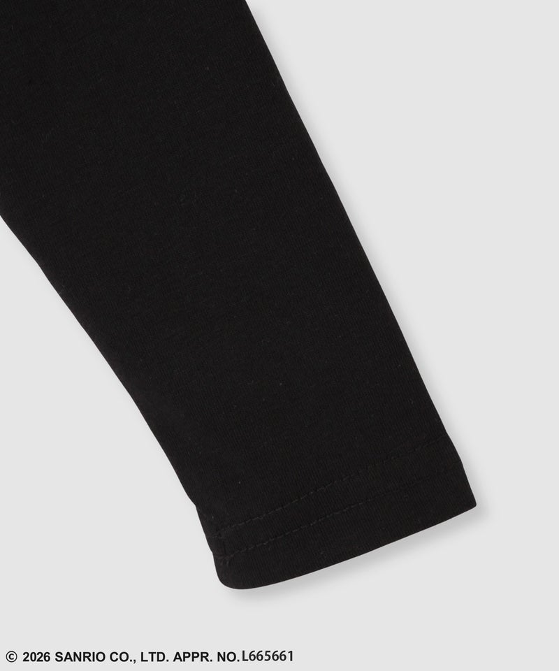 サンリオキャラクターズ クロミ 長袖Tシャツ モチーフ刺繍 キッズ メール便 対応商品商品画像-5